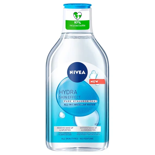 Вода міцелярна Nivea Hydra Skin Effect з гіалуроновою кислотою 400мл