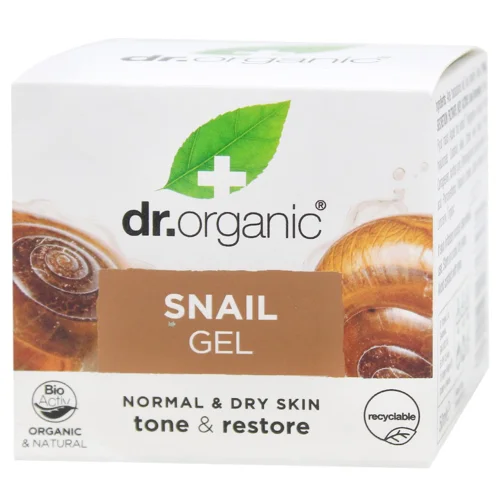 Гель для обличчя і тіла Dr.Organic з муцином равлика 50мл