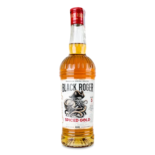 Напій Спиртний 0.5л 35% з Ромом Spiced Gold Black Roger пл