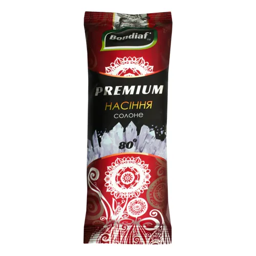 Насіння соняшника смажене солоне Premium Bondiaf м/у 80г