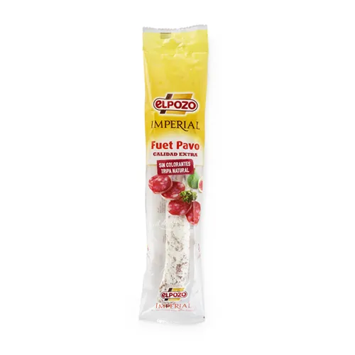 Ковбаса Elpozo Fuet Casero сиров'ялена з індика в оболонці з білою благородною пліснявою 150г