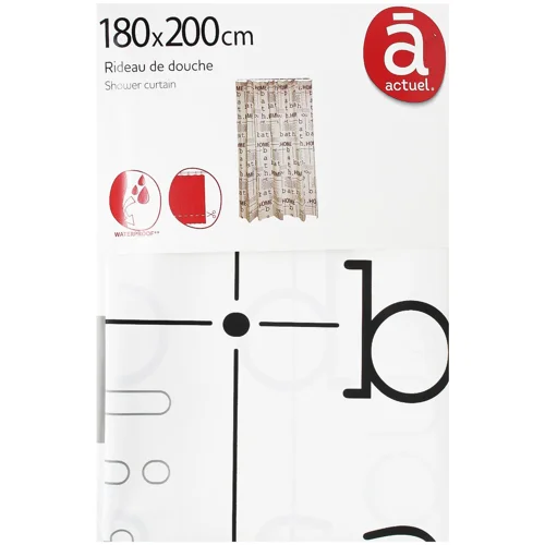 Шторка Actuel для душу 180*200см