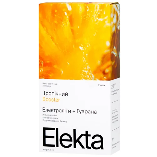 Напій розчинний з електролітами Booster 7шт*5г Elekta 35 г 