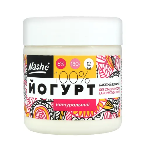 Йогурт 6% Натуральний Nashe 180г