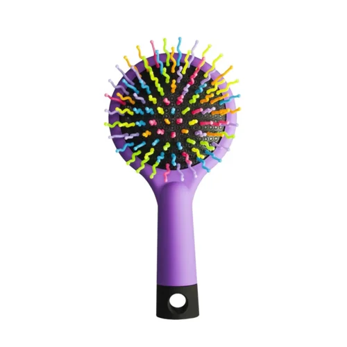 Гребінець «Ласковая» Rainbow brush для об'єму фуксія