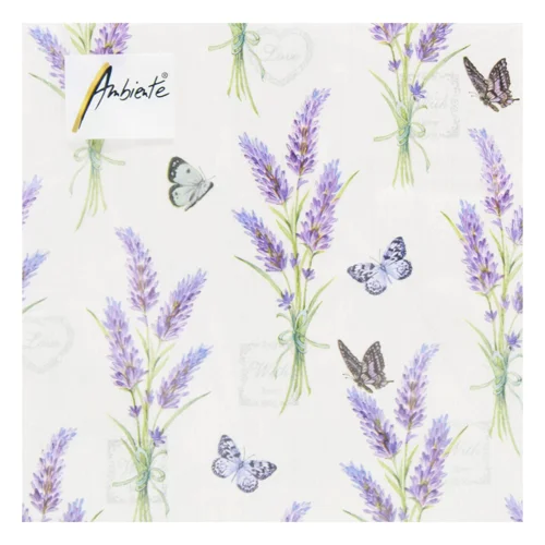 Серветки Ambiente Lavender With Love Cream FSC Mix 33х33см