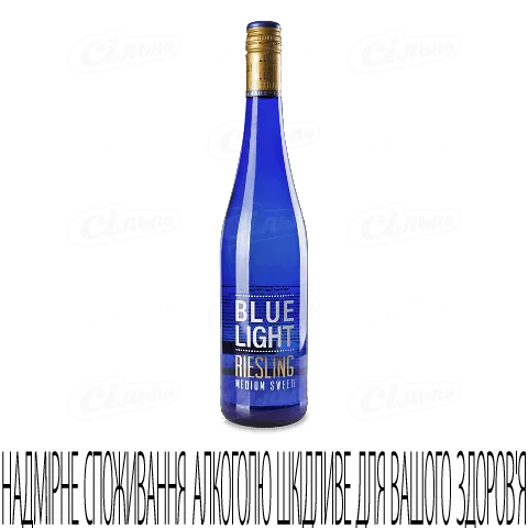 Вино біле напівсолодке Riesling Blue Light, 0,75л