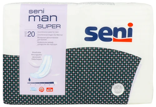 Прокладки Урологічні SENI Man Super, Вищого Ґатунку, 20 шт