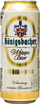 Упаковка пива Kоnigsbacher Weizen світле нефільтроване 5.1% 0.5л x 24 шт