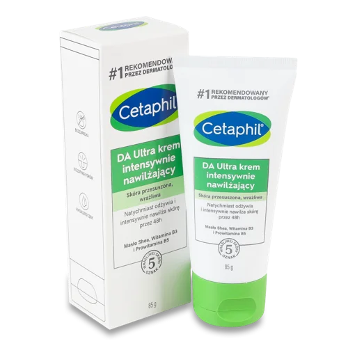 Крем для Інтенсивного Зволоження Сухої Та Чутливої Шкіри DA Ultra Cetaphil, 85мл