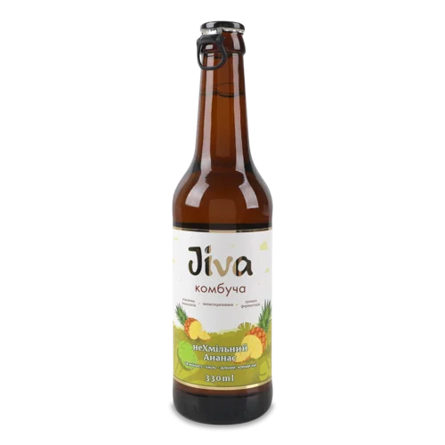 Напій Безалкогольний Слабогазований Соковмісний Комбуча НеХмільний Ананас, 330мл