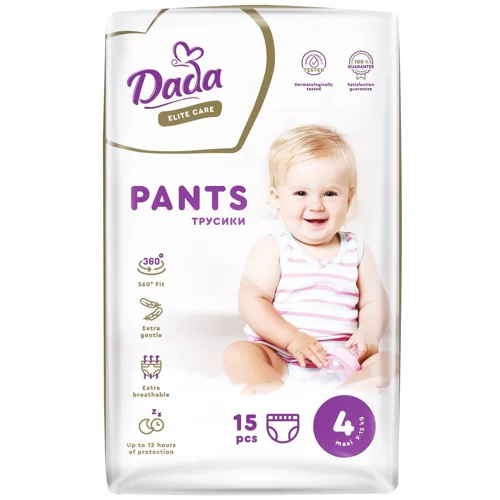 Підгузки-трусики Dada Elite Care 4 Maxi 9-15кг 15шт
