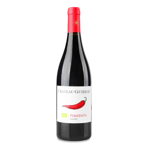 Вино Червоне Сухе Мальбек Pimienta Chateau Guibeau 750мл 13.5% к/у