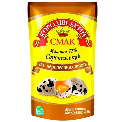 Майонез Королівський смак Європейський 72% 160г
