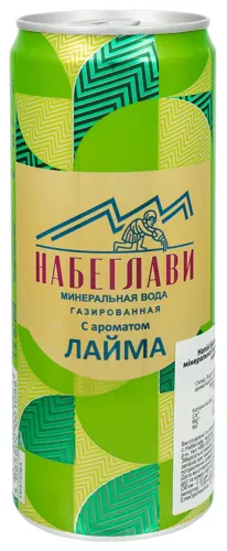 Вода мінеральна Набіглаві аромат лайма газир