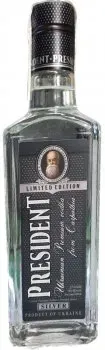 Водка Президент срібляста штоф 0.5л 40%
