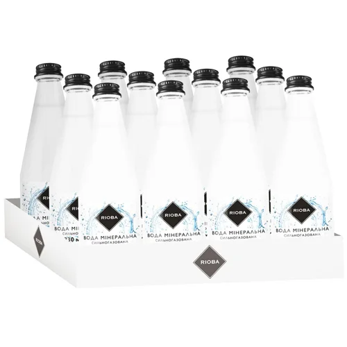 Вода мінеральна Rioba сильногазована 0,33л