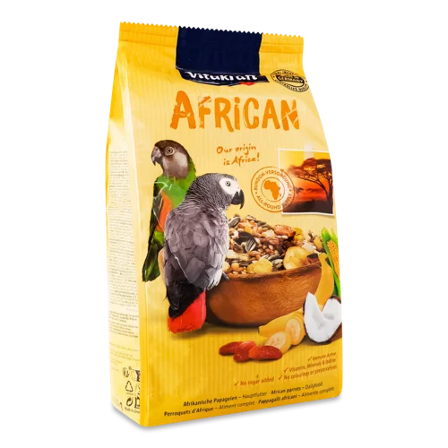 Корм Для Папуг Жако Повнораціонний African Vitakraft, м/у 750г