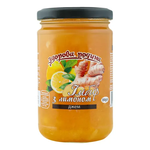 Джем Імбир з лимоном Здорова родина 350г