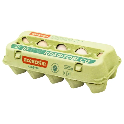 Яйця курячі Ясенсвіт Крафтові С0 10шт