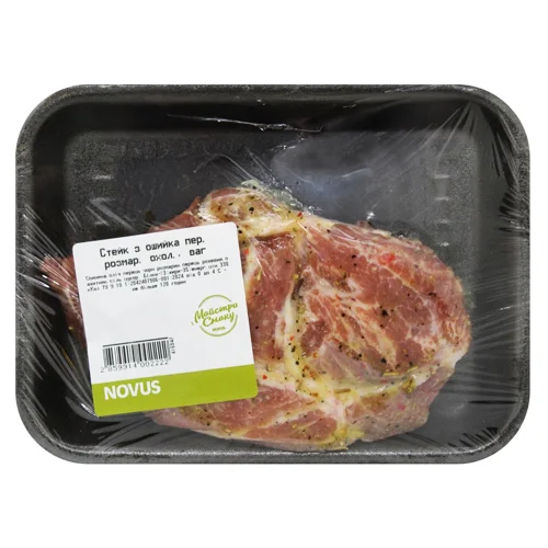 Стейк з ошийка з перцем та розмарином охолоджений