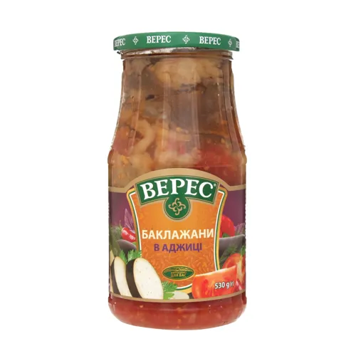 Баклажани в аджиці Верес с/б 530г