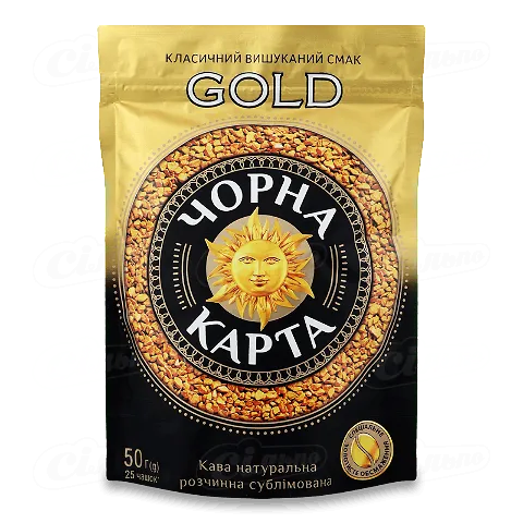 Кава розчинна «Чорна Карта» Gold, 50г