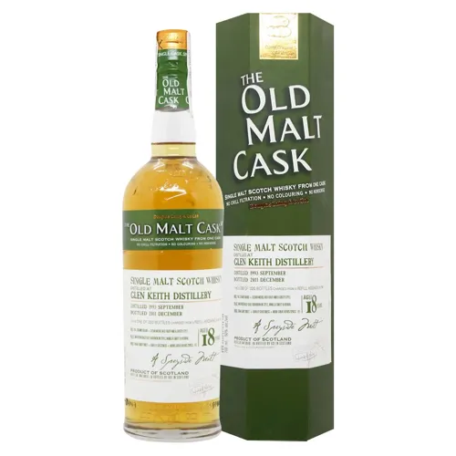 Віскі Old Malt Cask Glen Keith 1993 18 років 50% 0,7л