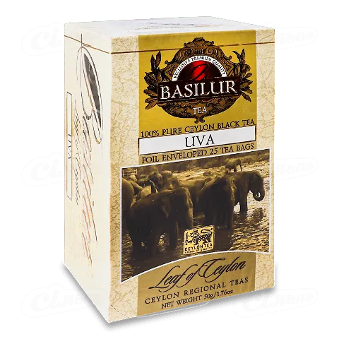 Чай чорний Basilur Uva цейлонський В*, 25*2г/уп