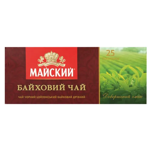 Чай чорний Байховий Травневий картонна упаковка 25х1.5г