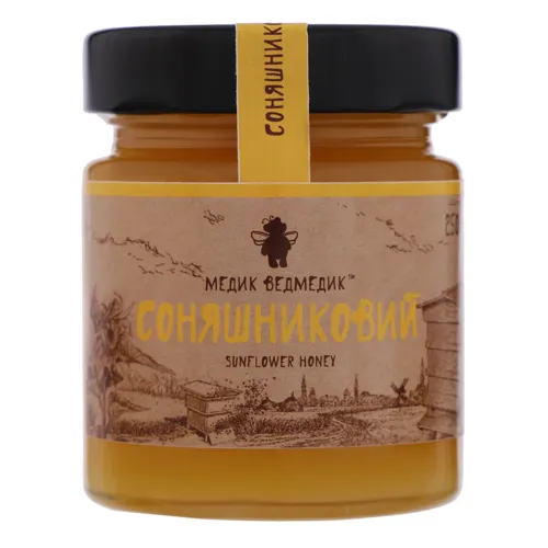 Мед соняшниковий Медик Ведмедик 250г