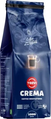 Кава в зернах CREMA 1000г. ТМ TREVI