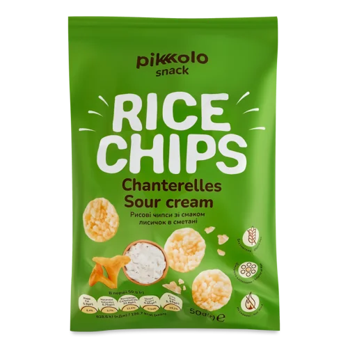 Чипси Рисові Лисички В Сметані, в/ґ, 50г