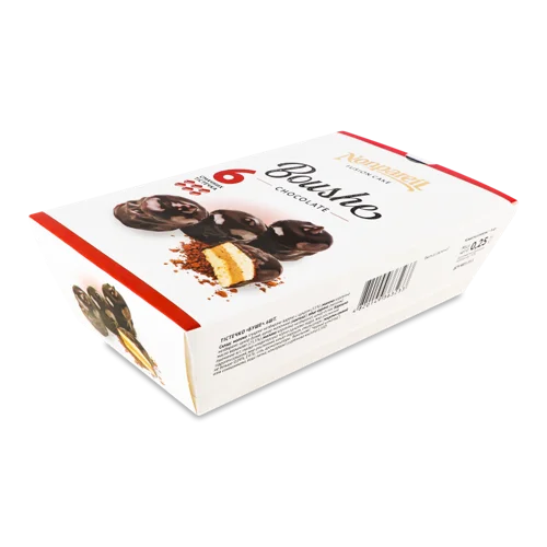 Тістечко Chocolate Boushe Непарне, Вищого Ґатунку, Картонна Упаковка, 0.25 кг