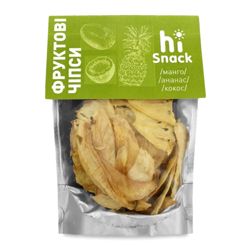 Фруктові Чіпси Манго-Ананас-Кокос, сушені, в/ґ, 50г