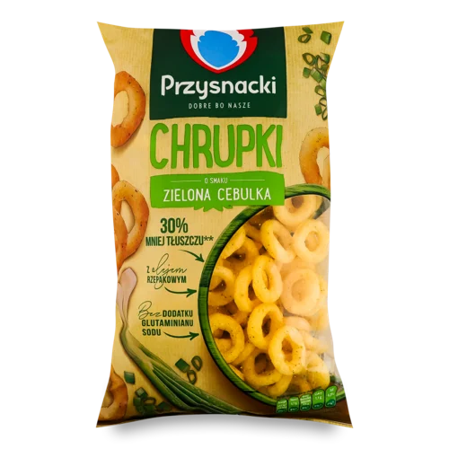 Снеки Кукурудзяні Зі Смаком Зеленої Цибулі, В/ґ, 140г