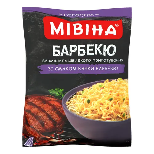 Вермішель зі смаком качки барбекю негостра Мівіна м/у 59.2г