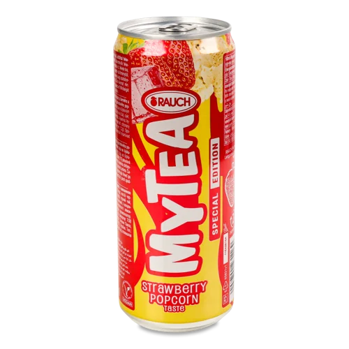 Чай Холодний Rauch Смак Полуниця-Попкорн, з/б 0.5л