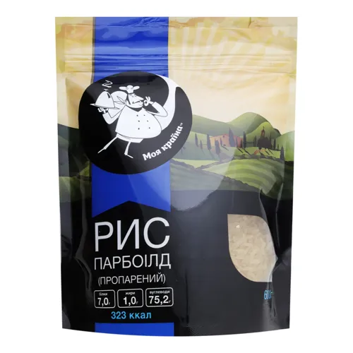 Рис пропарений Парбоілд Моя Країна д/п 600г