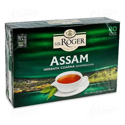 Чай чорний Sir Roger Assam, 80*1,7г/уп