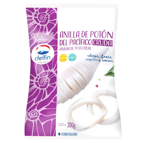 Кальмари Delfin кільця заморожений 300г