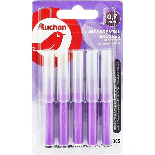 Йоржики міжзубні Auchan 0,7мм 5шт