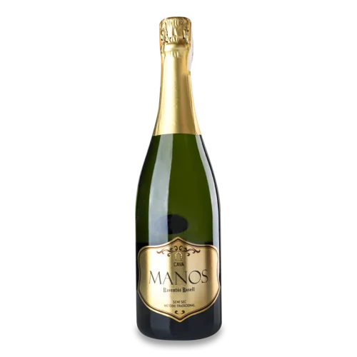 Ігристе Вино Біле Екстрасухе Cava Manos, 0.75л, 11.5% в/ґ