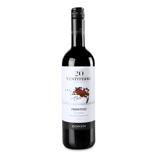 Вино Zonin Primitivo червоне сухе,0,75л