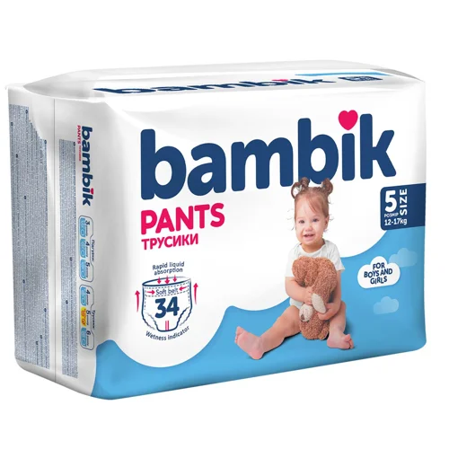 Підгузки-трусики Bambik 5 12-17кг 34шт