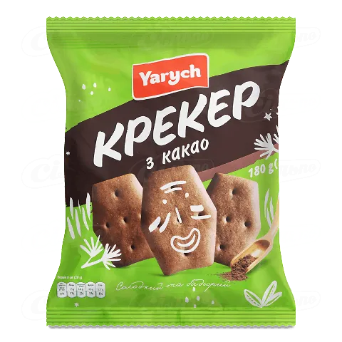 Крекер Yarych з какао, 180г