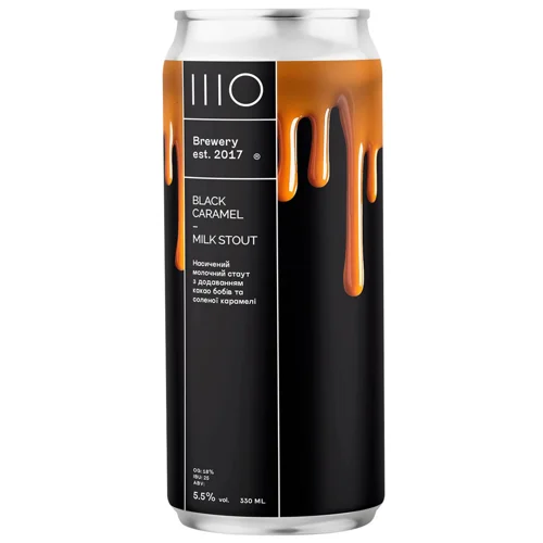 Пиво SHO Brewery Black Caramel темне нефільтроване 5,5% 0,33л