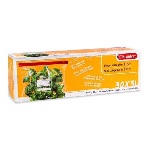 Пакети для Зберігання У Заморозці 3л Kruidvat, 30 шт