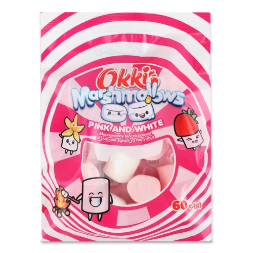 Маршмелоу Ванільно-Полуничне, в/ґ, 60г