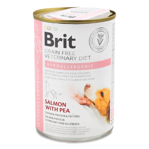 Корм Консервований Повнораціонний Дієтичний Для Собак Hypoallergenic з/б 400г